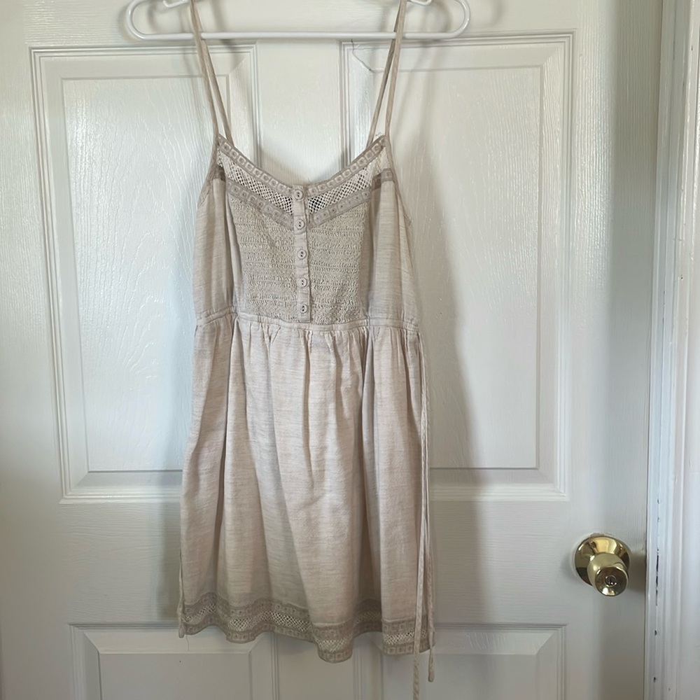 Cream mini dress